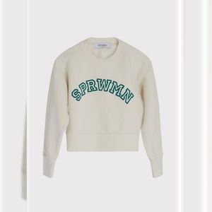 SPRWMN shrunken logo sweatshirt - sz small
